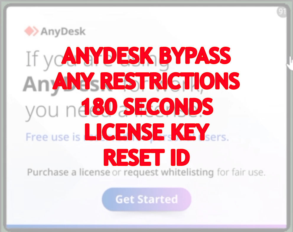 Anydesk 7, 8, 9 Key License for FREE / Reset ID